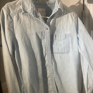 American Eagle Jean Button Up